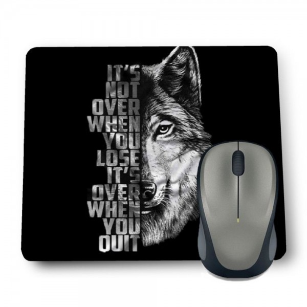 WOLF And  QUOTES MOUSE PAD