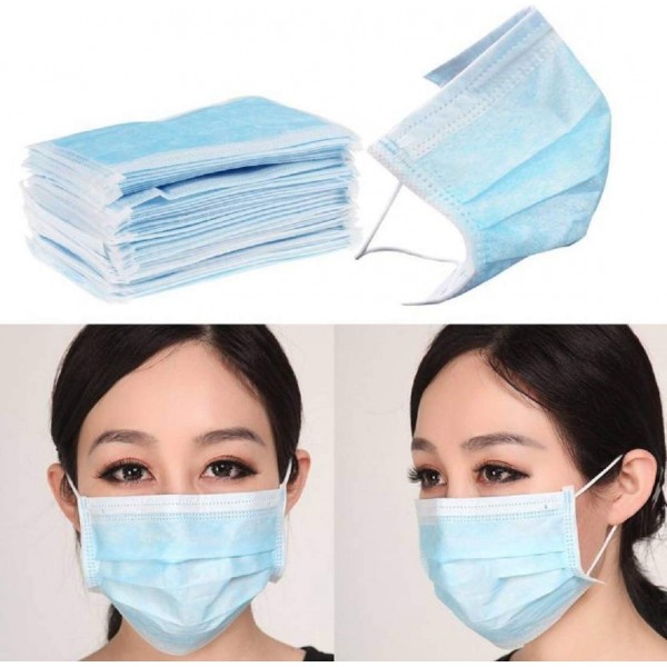 3 Ply Meltblown Disposable Surgical face Mask with filter Pack of 50 