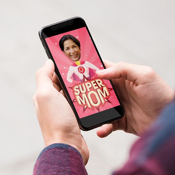 Personalised E-Caricature for Super Mom