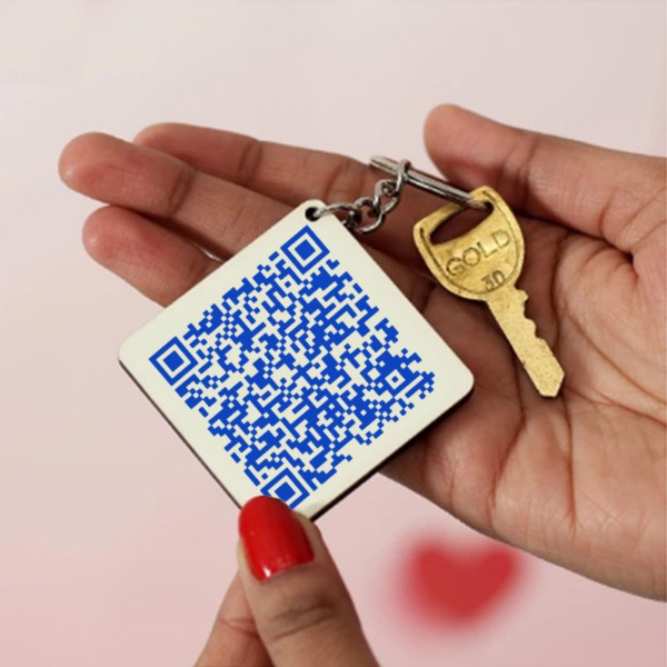 Customised QR Keychain- Scan to Read [QR-KEYCHAIN]