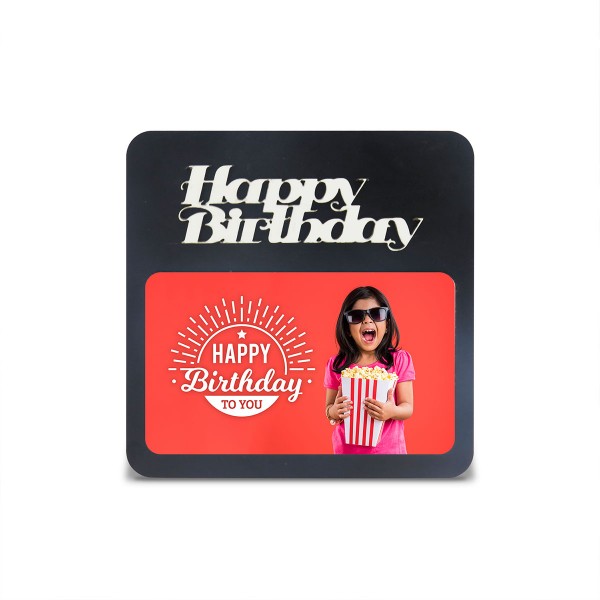 Happy Birthday WOODEN PHOTO FRAME WITH FIXED TITLE...