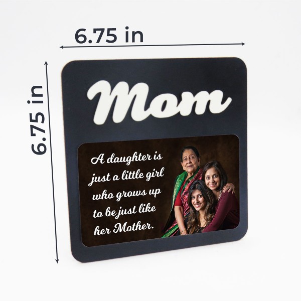 Moom WOODEN PHOTO FRAME WITH FIXED TITLE PLAQUE