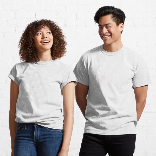 White Plain Unisex Half Sleeve T-Shirt